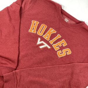 Captivating Virginia Tech Hokies Fleece Sweatshirt Pullover Shirt Mens Size 2XL